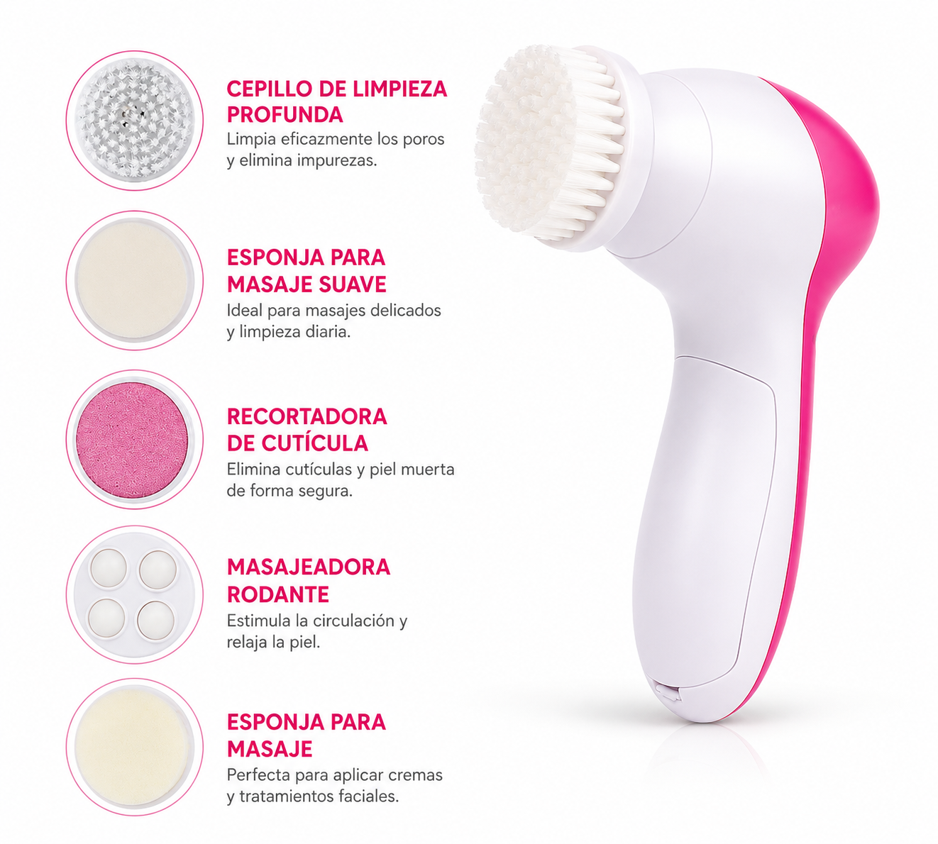 LIMPIADOR FACIAL 5 EN 1